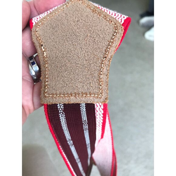 Vintage Very Rare President Co. POLICE Red Button On Suspenders Leather Elastic - Picture 10 of 10